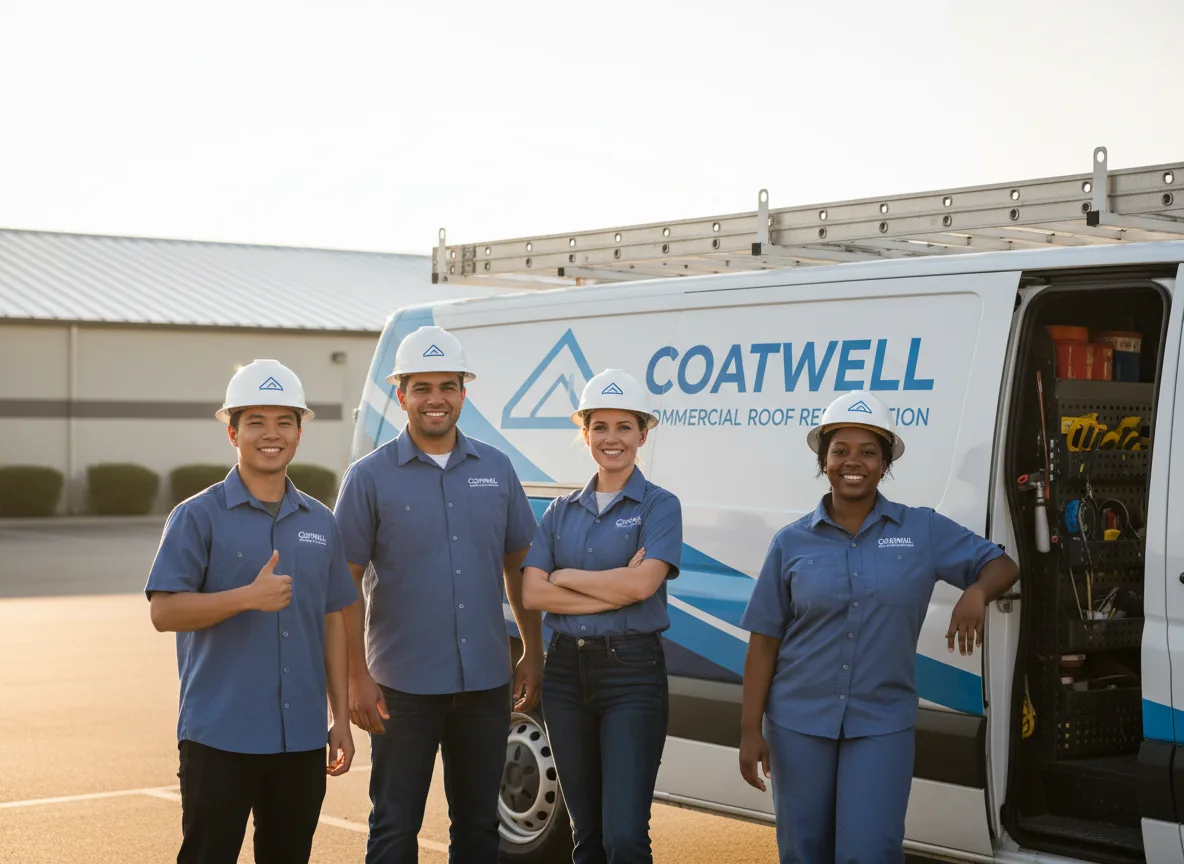 Commercial roof coating company in Odin, IL